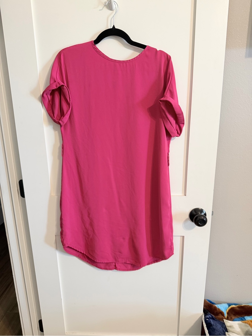 Women’s Short Sleeve Dress - Hot Pink